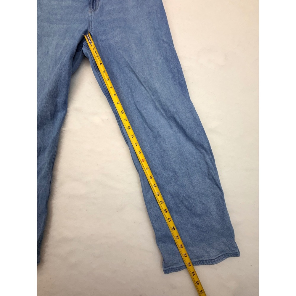 Hollister Ultra High-Rise Dad Jeans Light Wash Blue Straight Leg W29 Short 8s - Picture 6 of 8